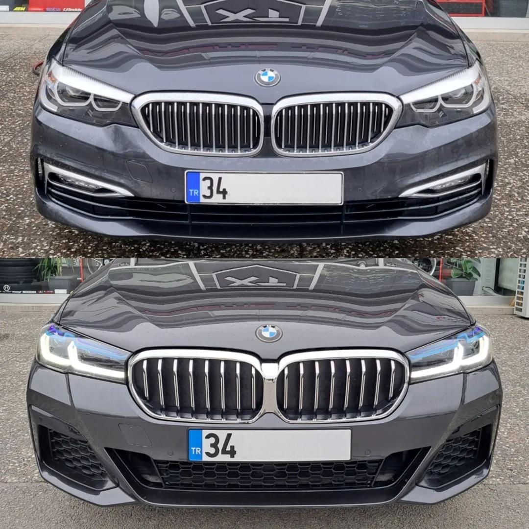 BMW 5 Series F10  (2009-2017) Yükseltme Yeni 5 Serisi  G30 LCI (2021+) Mtech Body Kit Seti, , , 